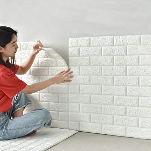 3d Wall Stickers Faux Brick