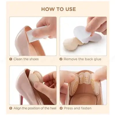 6 Pcs Women Insoles For Shoes High Heel Pad (random Color)