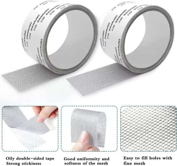 Keep Mosquitoes Out With Our Anti-insect, Self-adhesive Mesh Patch Tape – 3 Meter