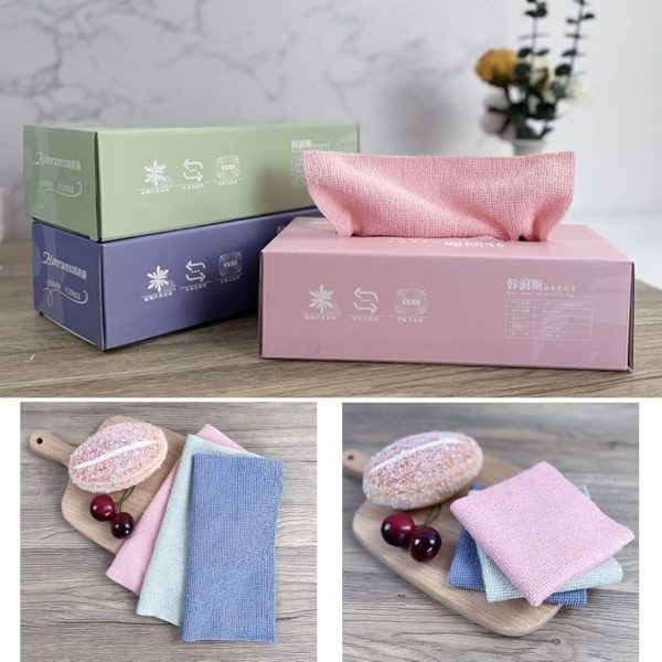 10-piece Reusable Tissue Box For Dusting