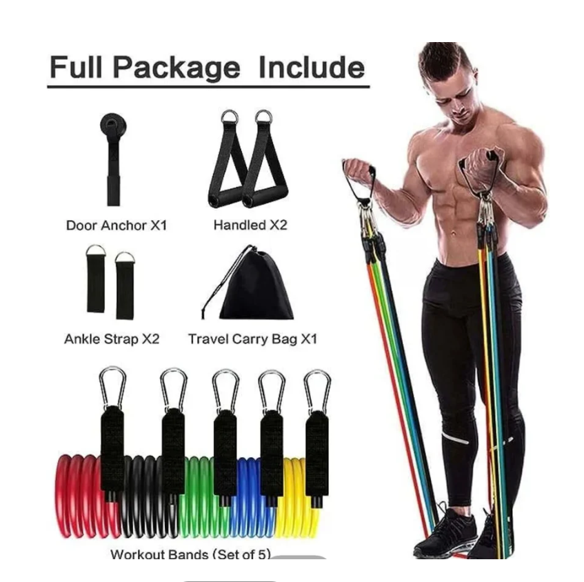 11(PCS) Power Exercise Resistance Band
