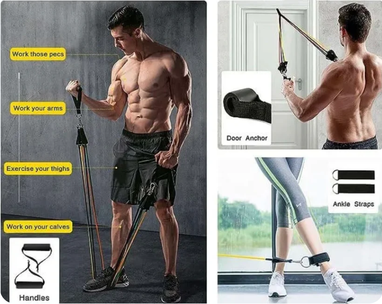 11(PCS) Power Exercise Resistance Band