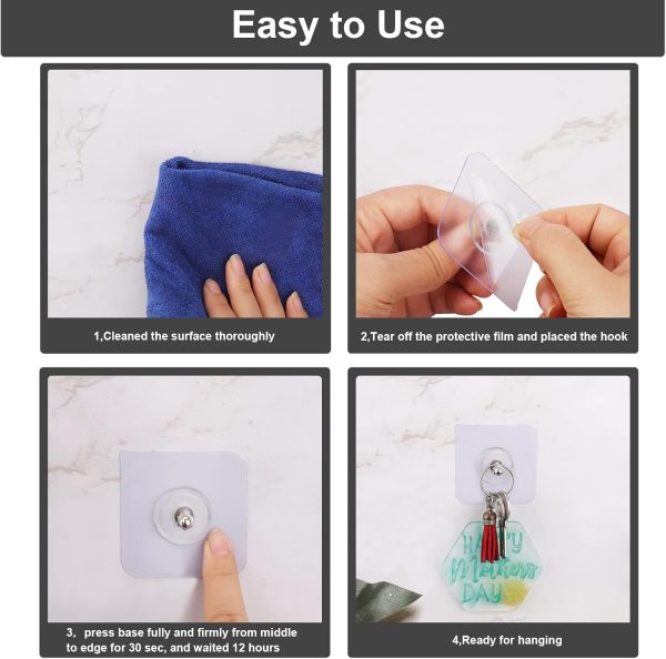 Pack of 6 Self Adhesive Wall Screws